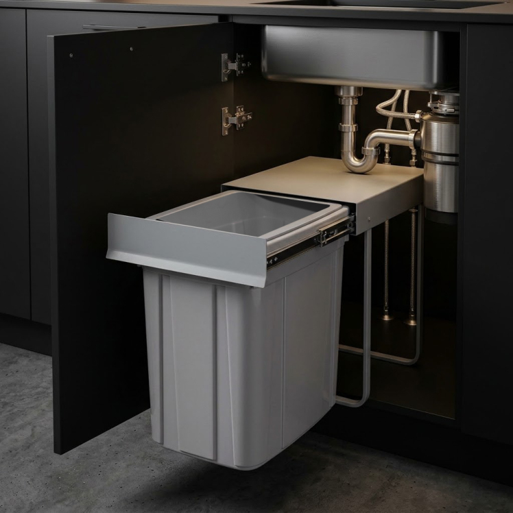 راهنمای خرید سطل زباله کابینتی؛ تکمخزنه یا چندمخزنه؟